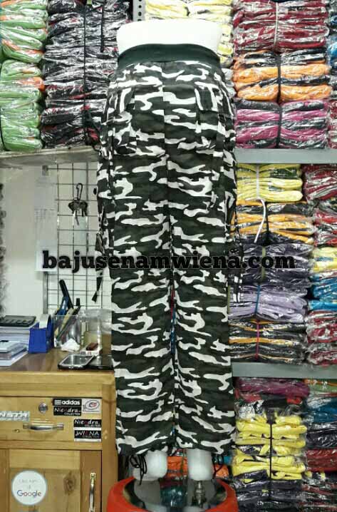 Celana senam  motif army CPPL 016 Baju  Senam  Murah Grosir 